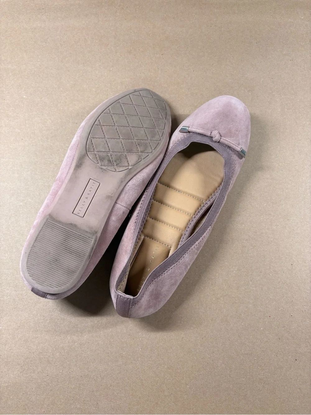Kelly & Katie Dusty Rose Suede Ballet Flats